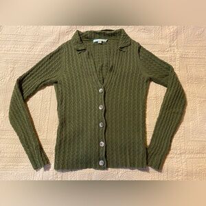 Boden Wool Blend Button Up Sweater Women’s Size 6